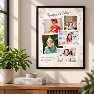 Personalized Birthday Photo Collage Frame